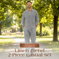 👔 50% RABATT 🌿 | Herr Linnekostym – Reversskjorta & Byxor, Casual 2-delat Set