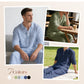 👔 50% RABATT 🌿 | Herr Linnekostym – Reversskjorta & Byxor, Casual 2-delat Set