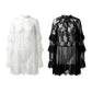 👗 50% RABATT NU! 🕊️ Elegant Virkad Spetsklänning – Intrikat Blommig Spets, Lager Ruffle Ärmar & Flödande Passform – Romantisk & Bohemisk Charm 🌙