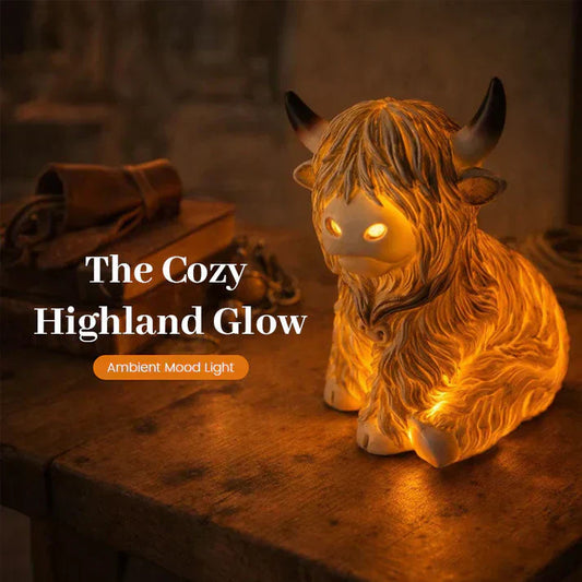 🐮Nyhet 50 % RABATT🔥Varm Highland Light: Lampa i form av en Highland-ko