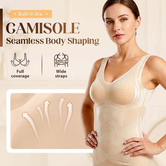 Sömlös magkontrollande shapewear-linne