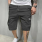 🩳 50% RABATT NU! 🛠️ Herr Casual Cargoshorts – Dragsko Midja, Multi-Fickor & Andningsbar – Lättvikt, Ovanför Knäet, Perfekt För Sommaren ☀️