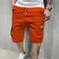🩳 50% RABATT NU! 🛠️ Herr Casual Cargoshorts – Dragsko Midja, Multi-Fickor & Andningsbar – Lättvikt, Ovanför Knäet, Perfekt För Sommaren ☀️