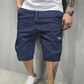 🩳 50% RABATT NU! 🛠️ Herr Casual Cargoshorts – Dragsko Midja, Multi-Fickor & Andningsbar – Lättvikt, Ovanför Knäet, Perfekt För Sommaren ☀️