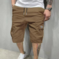 🩳 50% RABATT NU! 🛠️ Herr Casual Cargoshorts – Dragsko Midja, Multi-Fickor & Andningsbar – Lättvikt, Ovanför Knäet, Perfekt För Sommaren ☀️