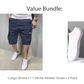 🩳 50% RABATT NU! 🛠️ Herr Casual Cargoshorts – Dragsko Midja, Multi-Fickor & Andningsbar – Lättvikt, Ovanför Knäet, Perfekt För Sommaren ☀️