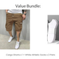 🩳 50% RABATT NU! 🛠️ Herr Casual Cargoshorts – Dragsko Midja, Multi-Fickor & Andningsbar – Lättvikt, Ovanför Knäet, Perfekt För Sommaren ☀️