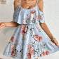 👗 50% RABATT NU! 🌸 Boho-klänning med Blommönster & Bara Axlar – Lätt & Ledig – Perfekt för Semester, Strand & Sommardagar – A-linje med Volanger ☀️