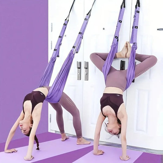 🧘‍♀️💜 50% RABATT! | Flygyoga Rep för Ryggsmärta – Lindra Smärta Hemma, Bärbart & Effektivt!