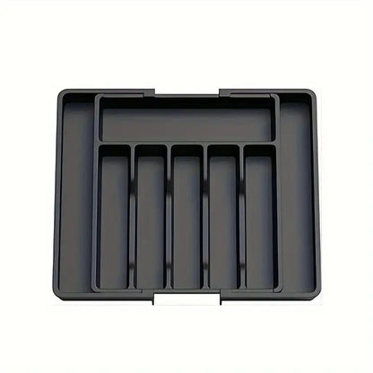 🍴 50% RABATT! 🗄️ Utdragbar Förvaringslåda för Bestick – Sorteringsfack, Lätt att Rengöra & Sparar Plats ✨