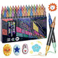 ✨ 50% RABATT NU! 🎨 24-Färgers Dubbeländsglittermarkörset – Pensel & Fin Spets, Levande Glitter & Giftfritt! 🖌️