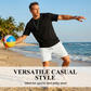 🩳 50% RABATT NU! 🌿 Herr Avslappnade Shorts – Våffelstick & Andningsbar – Perfekt för Sommar, Träning & Hemma ☀️
