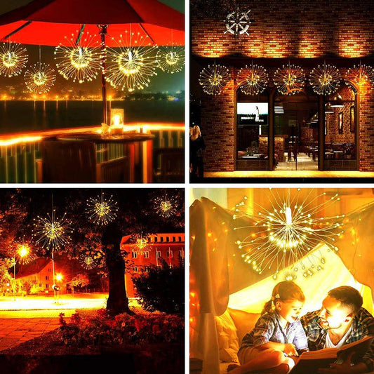 ✨ 50% RABATT NU! 🎆 Fyrverkerier LED Koppartrådssträngljus – Fjärrkontroll, 8 Lägen & Timer – Perfekt För Jul, Bröllop & Fester 🎄