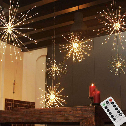 ✨ 50% RABATT NU! 🎆 Fyrverkerier LED Koppartrådssträngljus – Fjärrkontroll, 8 Lägen & Timer – Perfekt För Jul, Bröllop & Fester 🎄