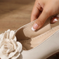 👡🌸 50% RABATT! | 3D-blommiga Sandaler med Öppen Tå & Klack – Elegant, Stabil & Andningsbar!