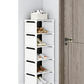 Vertikal shoe rack för ingång