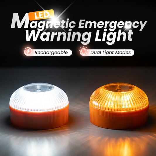 🔈🔈50% RABATT🔥 Magnetisk LED Nödvarningslampa – Syns på Långt Avstånd