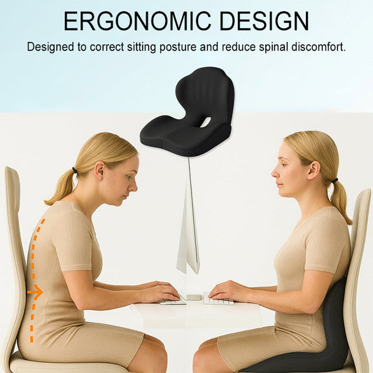 🚀 50% RABATT ✨ | 2026 Ergonomisches Sitzkissen – Lordosenstütze für Büro & Auto