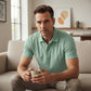 👕 50% RABATT 💼 | Herr Snabbtorkande Polo – Atletisk Passform & Skrynkelfri