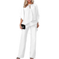 ✨ 50% RABATT 🌸 | Asymmetrisk Blus & Vida Byxor – Flödande Chiffong & Modern Silhuett