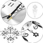 🕰️ 60% RABATT! 🌸 Elegant Väggklocka med Blommönster & Strass – Tyst Gång, Batteridriven & Perfekt för Hem & Kontor ✨