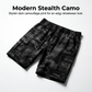 🩳 50% RABATT NU!🌿 Herr Taktiska Cargo Shorts – Flera Fickor & Lös Passform – Camo Streetwear 💪