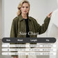 🧥 50% RABATT ✨ | Kort Bomberjacka i Mockaliknande Material – Mjukt Tyg & Modern Passform