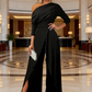 👗 50% RABATT ✨ | Elegant Jumpsuit med En Skulder – Vida Ben & Wrap-detalj