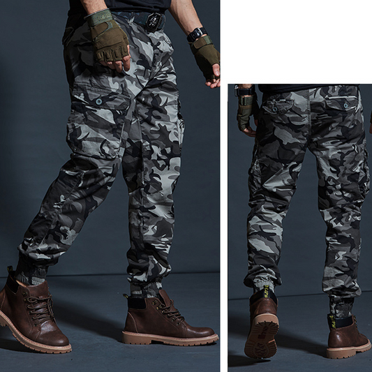 👖 50% RABATT 🧰 | Herr Casual Cargo Joggers – Många Fickor & Ergonomisk 3D-skärning
