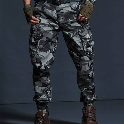 👖 50% RABATT 🧰 | Herr Casual Cargo Joggers – Många Fickor & Ergonomisk 3D-skärning