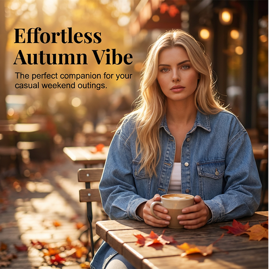 🧥 50% RABATT! 💙 Avslappnad Denimskjortjacka – Långärmad & Oversized, Perfekt För En Ledig & Stylig Look 🌸