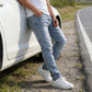 🔥 50% RABATT 👖 | Moderna Stretchjeans i Slim Fit – Vintage-tvättad & Stretchig