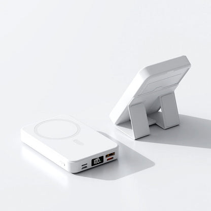 🔋 50% RABATT 📱 | 10000mAh Magnetisk Powerbank – Trådlös Laddning & Stativ