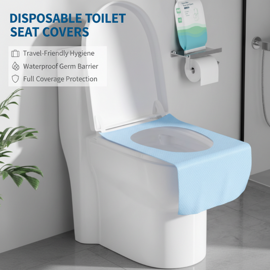 🚽 KÖP 2, FÅ 1 GRATIS! ✨ Vattentäta Toalettsitsskydd – Hygieniska, Individuellt Förpackade & Halkfria Perfekta För Resor & Vardagsbruk 🧳