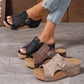 🌴 50% RABATT NU! 👡 Sandaler med Kilklack – Peep-Toe Design, Halksäkra Sulor & Lättviktskomfort ☀️