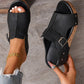 🌴 50% RABATT NU! 👡 Sandaler med Kilklack – Peep-Toe Design, Halksäkra Sulor & Lättviktskomfort ☀️