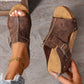🌴 50% RABATT NU! 👡 Sandaler med Kilklack – Peep-Toe Design, Halksäkra Sulor & Lättviktskomfort ☀️