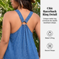 👗 50% RABATT 🌊 | Lös Denim-Maxi Klänning – V-ringning & Racerback