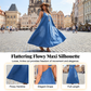 👗 50% RABATT 🌊 | Lös Denim-Maxi Klänning – V-ringning & Racerback