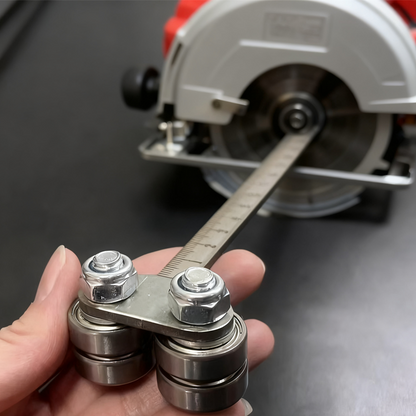 🔧 50% RABATT 📏 | Rostfri Stållinjal för Cirkelsåg – Lasergraverad & Justerbar