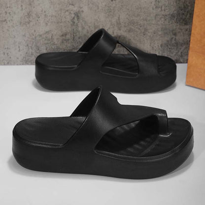 👡 50 % RABATT NU! ☁️ Trendiga tåloop-plattformssandaler – lätta EVA, stabila & allmatchande – perfekt för dagligt bruk 🌸