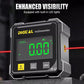📐 50% RABATT NU! 🔲 4-sidig Magnetisk Digital Vinkelmätare – Dubbla Lasrar, Hög Precision & USB-laddning – Absolut & Relativ Vinkelmätning 🔋