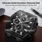 ⌚ 50% RABATT ✨ | Modern Tonneauformad Klocka – Kronograf & Silikonrem
