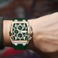⌚ 50% RABATT ✨ | Modern Tonneauformad Klocka – Kronograf & Silikonrem