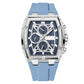 ⌚ 50% RABATT ✨ | Modern Tonneauformad Klocka – Kronograf & Silikonrem