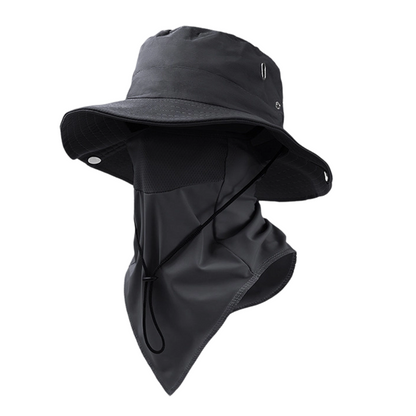 🧢 50% RABATT NU! ☀️ Ventilerad Fiskarhatt med Avtagbart Ansiktsskydd – 2-i-1 Design, Kylande IsSilke & Justerbar Passform – 360° Solskydd 🎣