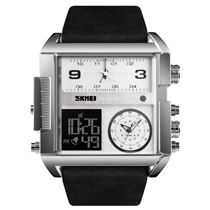 ⌚ 50% RABATT NU! 🏃 50mm Oversize Sport Watch – Dubbla Rörelser & Lysande Visare – Vattentålig & Lättavläst – Perfekt för Sport & Arbete 💪