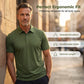 👔 50% RABATT NU! ❄️ Herr Sommar Andningsbar T-shirt med Krage – Svalkande Is-silke – Perfekt för Varma Dagar ☀️