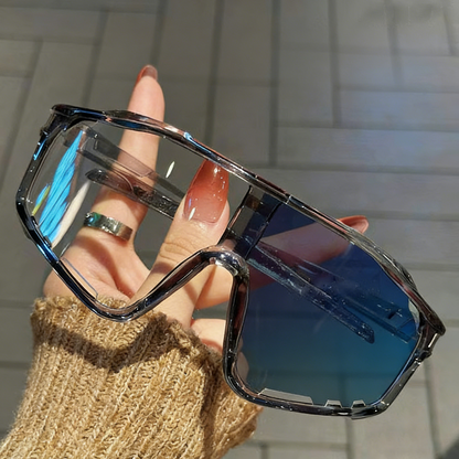 🕶️ 50% RABATT NU!🚴 Fotokromatiska Sportglasögon – Smart Ljus Anpassning & Vindskydd – Panoramisk Cykel Skyddsglasögon – Anti-Halk Löpning Ögon Skydd 🏃