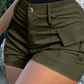 🩳 50% RABATT NU! 👖 Kvinnors Högmidjade Cargoshorts med Fickor – Smickrande Passform, Premiumblandning & Mångsidig Stil – Perfekt För Avslappnade Dagar 👜